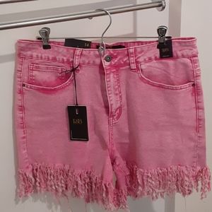 Nwt high waisted fringe size 14 shorts